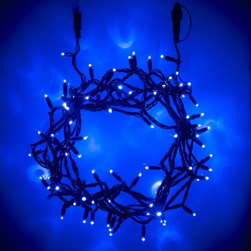 Core Connect 10m 100 Blue Connectable Fairy Lights Green Cable