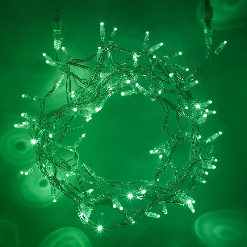 Core Connect 10m 100 Green Connectable Fairy Lights Clear Cable