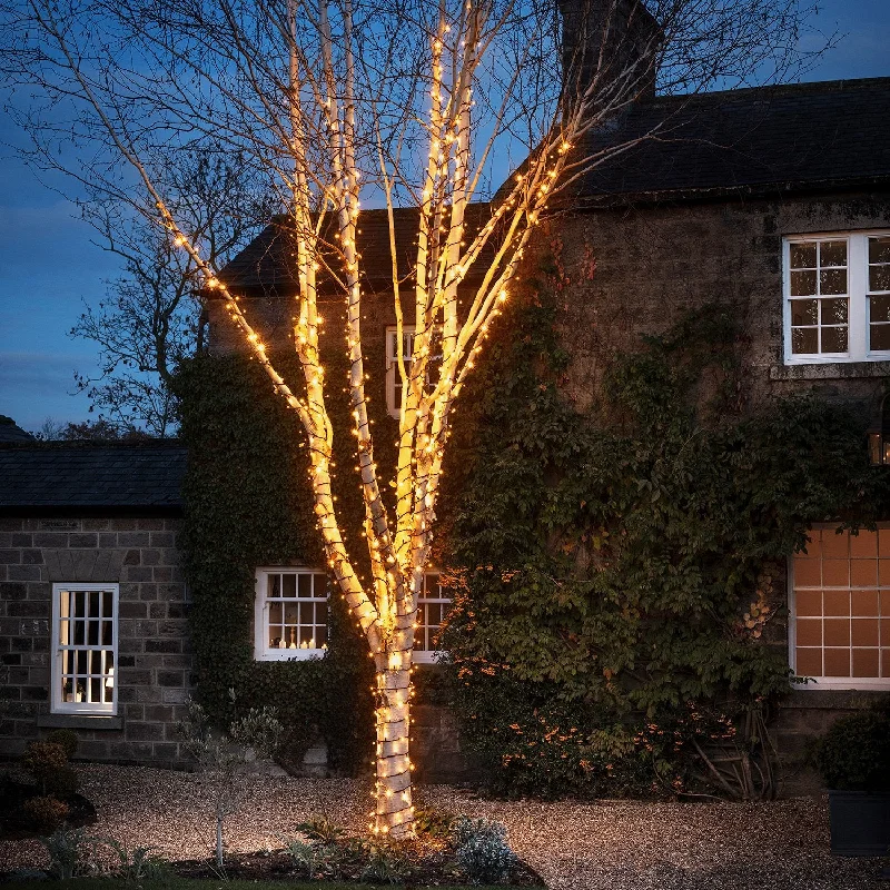 Pro Connect 100m 1000 Traditional Warm White Connectable String Lights Black Cable