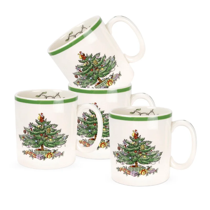 Christmas Tree Set of Four Mugs