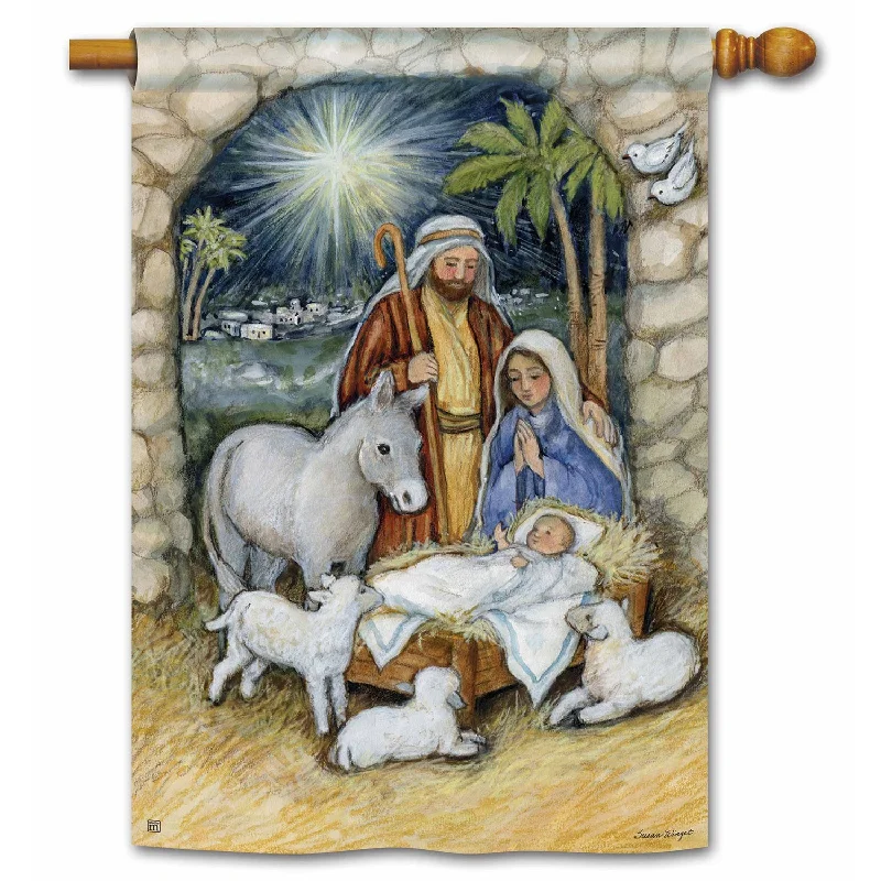 Magnet Works Silent Night House Flag
