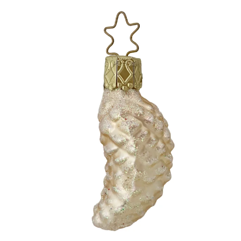 Pinecone, mini, white by Inge Glas of Germany