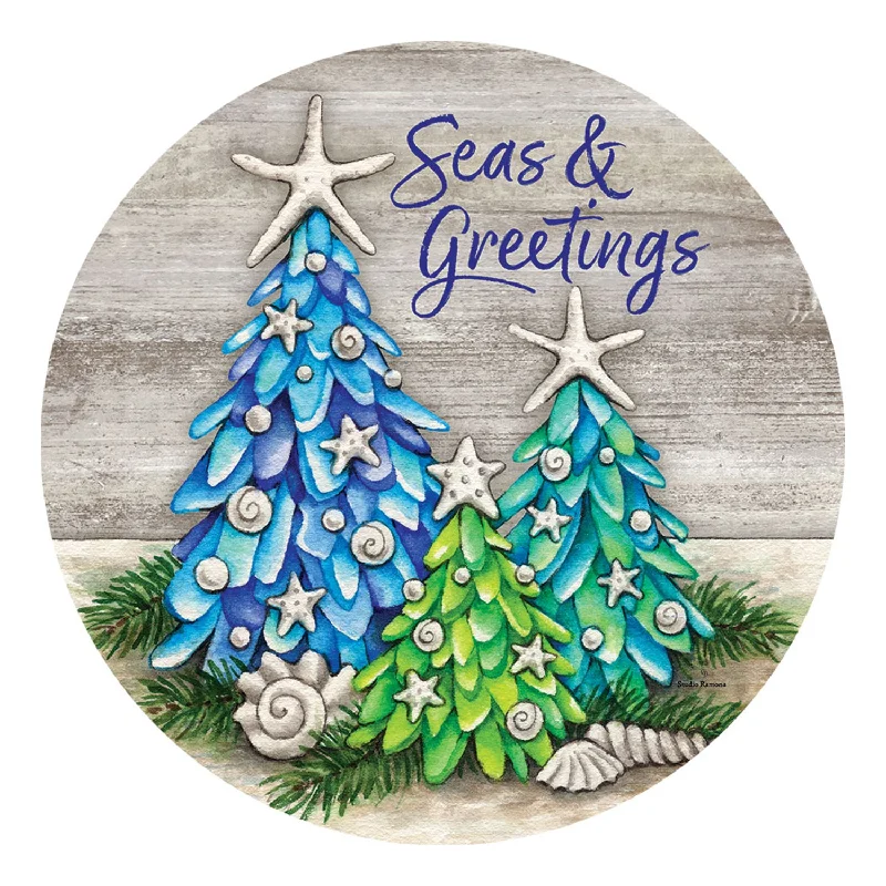 Sea Glass Tree Accent Magnet