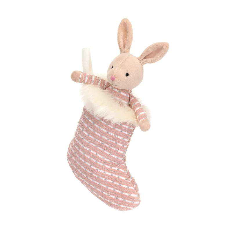 Shimmer Stocking Bunny By Jellycat